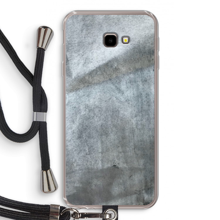 Grey Stone: Samsung Galaxy J4 Plus Transparant Hoesje met koord
