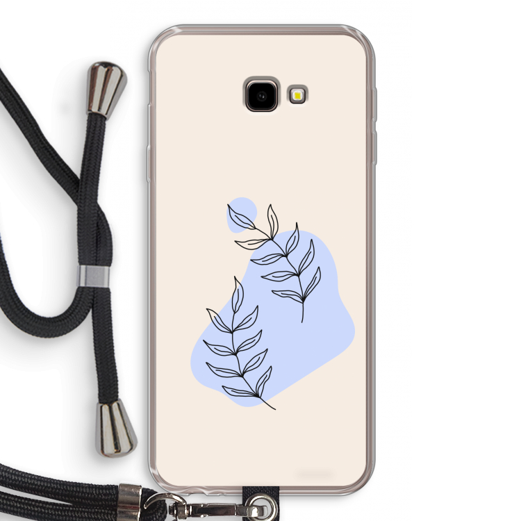 Leaf me if you can: Samsung Galaxy J4 Plus Transparant Hoesje met koord