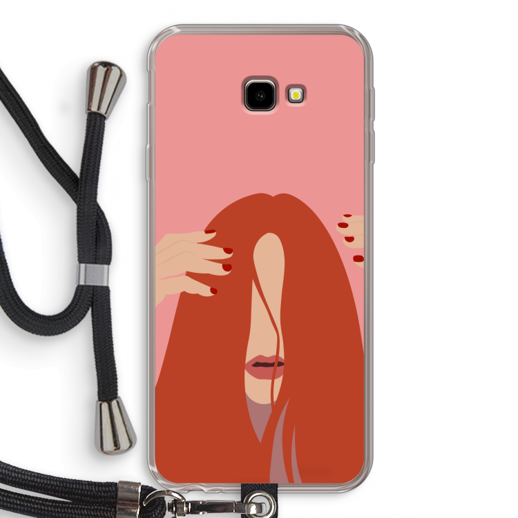 Woke up like this: Samsung Galaxy J4 Plus Transparant Hoesje met koord