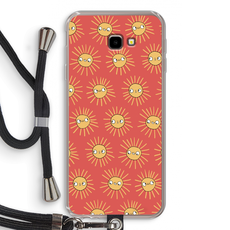 Zon: Samsung Galaxy J4 Plus Transparant Hoesje met koord