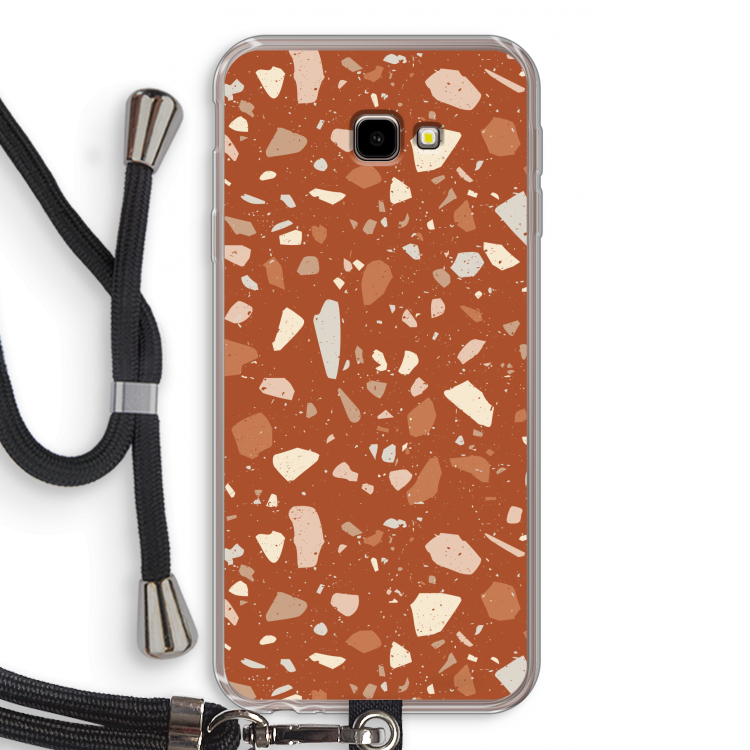 Terrazzo N°22: Samsung Galaxy J4 Plus Transparant Hoesje met koord
