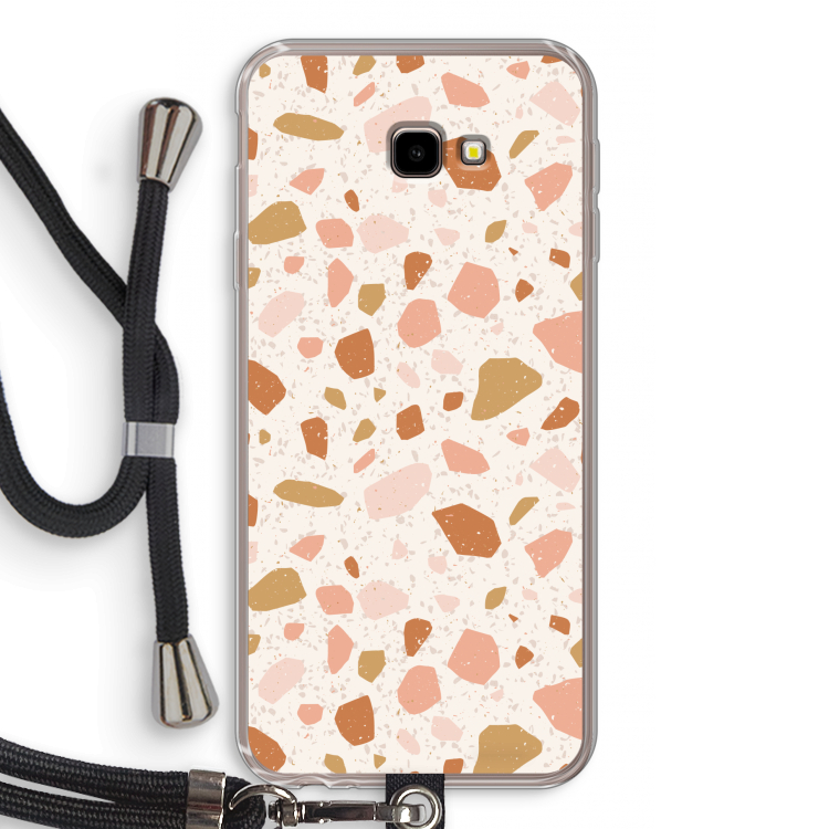 Terrazzo N°18: Samsung Galaxy J4 Plus Transparant Hoesje met koord