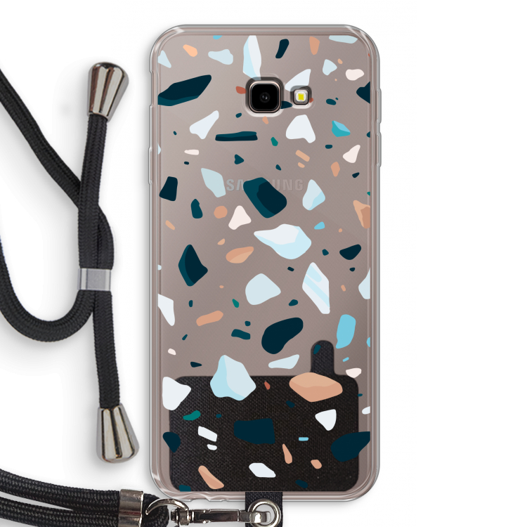 Terrazzo N°13: Samsung Galaxy J4 Plus Transparant Hoesje met koord