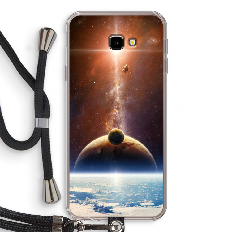 Omicron 2019: Samsung Galaxy J4 Plus Transparant Hoesje met koord