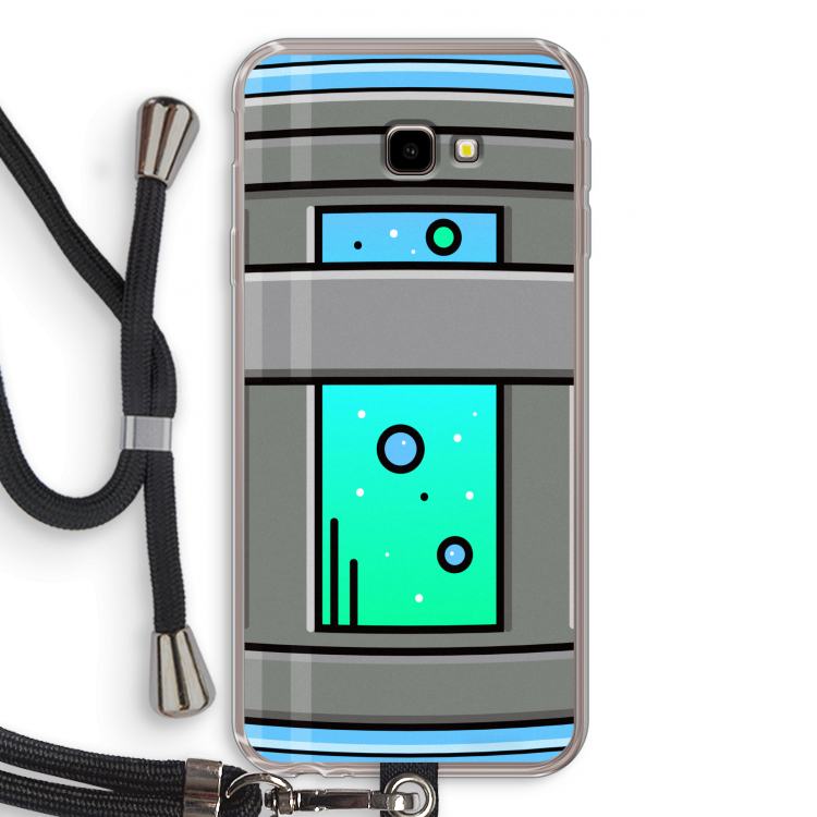 Chug Bottle: Samsung Galaxy J4 Plus Transparant Hoesje met koord