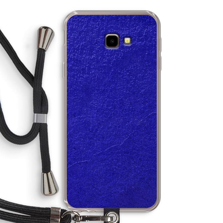 Majorelle Blue: Samsung Galaxy J4 Plus Transparant Hoesje met koord