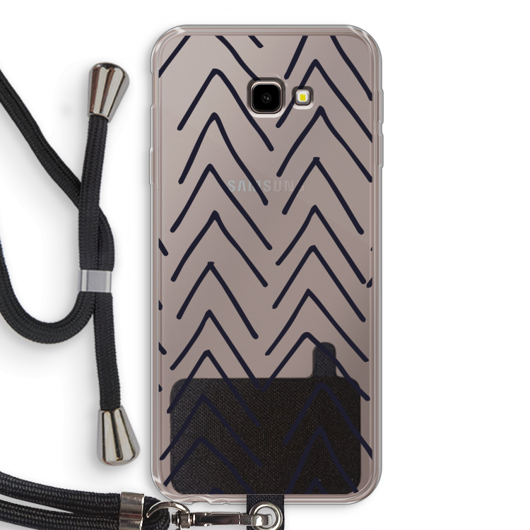 Marrakech Arrows: Samsung Galaxy J4 Plus Transparant Hoesje met koord