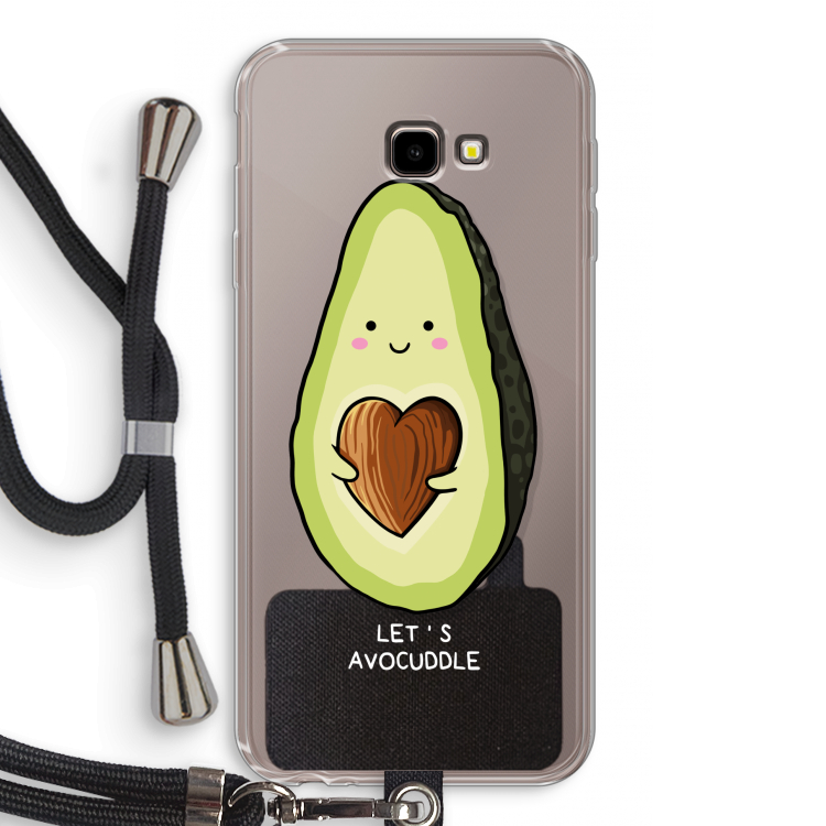 Avocuddle: Samsung Galaxy J4 Plus Transparant Hoesje met koord