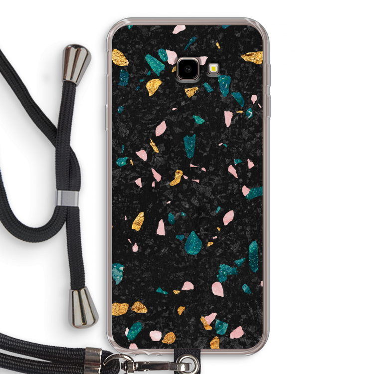 Terrazzo N°10: Samsung Galaxy J4 Plus Transparant Hoesje met koord