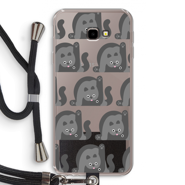 Cats: Samsung Galaxy J4 Plus Transparant Hoesje met koord