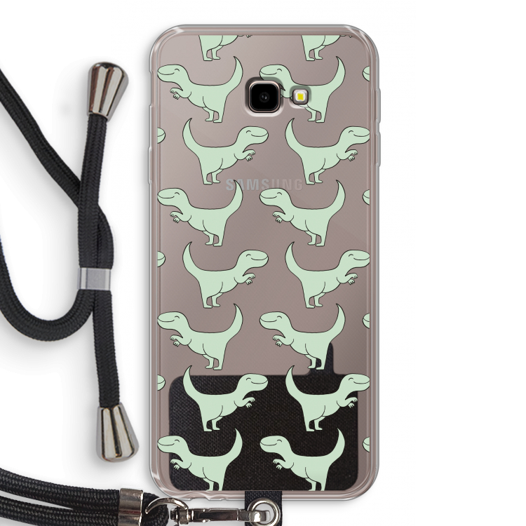 Dinos: Samsung Galaxy J4 Plus Transparant Hoesje met koord