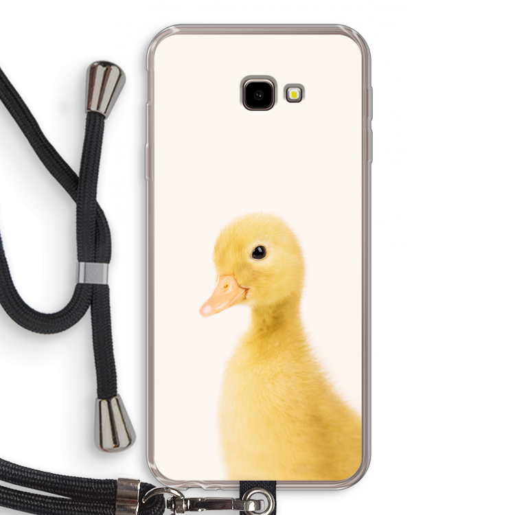 Duke: Samsung Galaxy J4 Plus Transparant Hoesje met koord