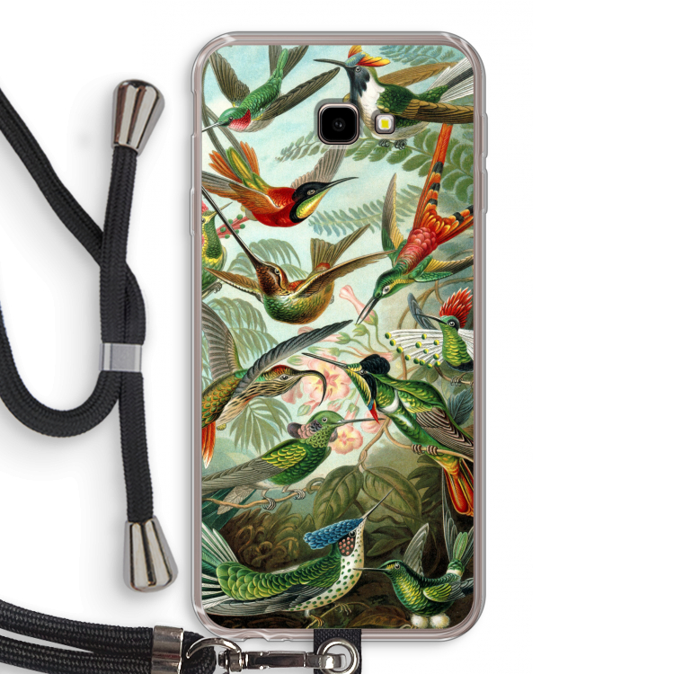Haeckel Trochilidae: Samsung Galaxy J4 Plus Transparant Hoesje met koord