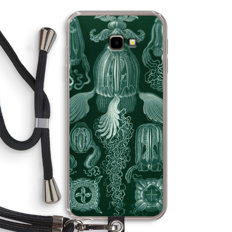 Haeckel Cubomedusae: Samsung Galaxy J4 Plus Transparant Hoesje met koord