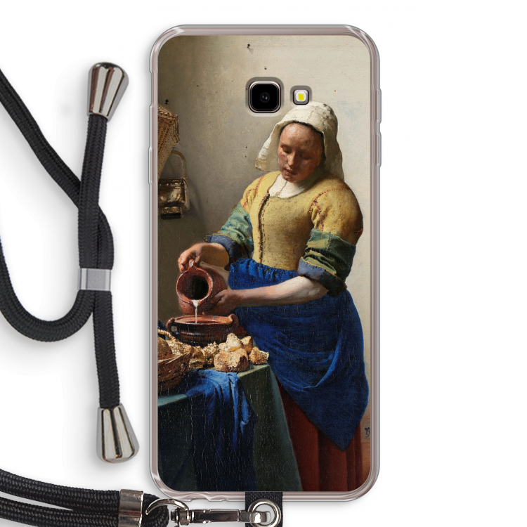 The Milkmaid: Samsung Galaxy J4 Plus Transparant Hoesje met koord