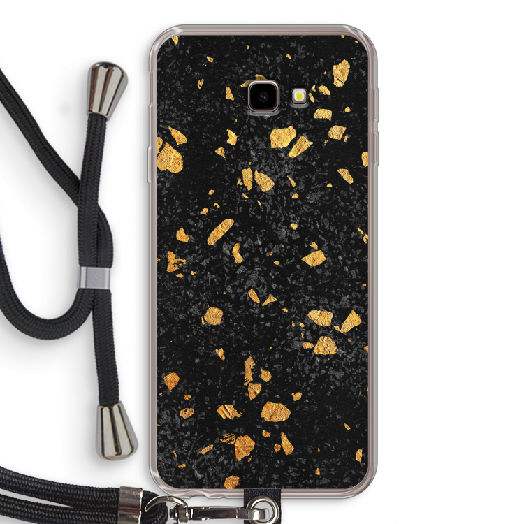 Terrazzo N°7: Samsung Galaxy J4 Plus Transparant Hoesje met koord