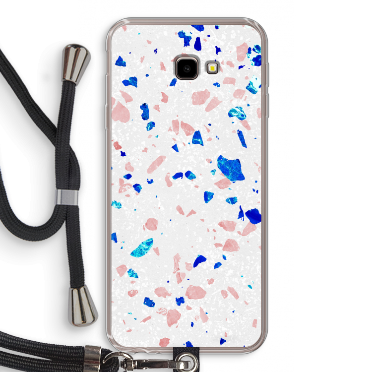 Terrazzo N°6: Samsung Galaxy J4 Plus Transparant Hoesje met koord