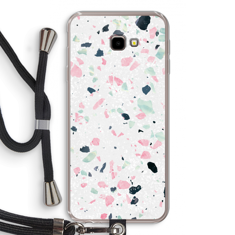 Terrazzo N°3: Samsung Galaxy J4 Plus Transparant Hoesje met koord