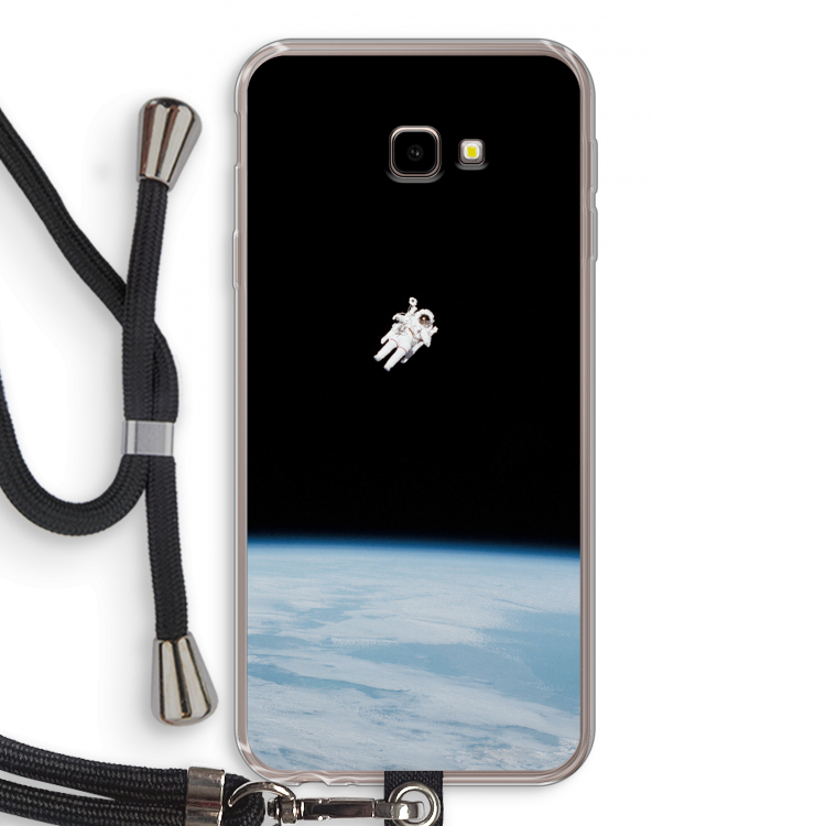 Alone in Space: Samsung Galaxy J4 Plus Transparant Hoesje met koord