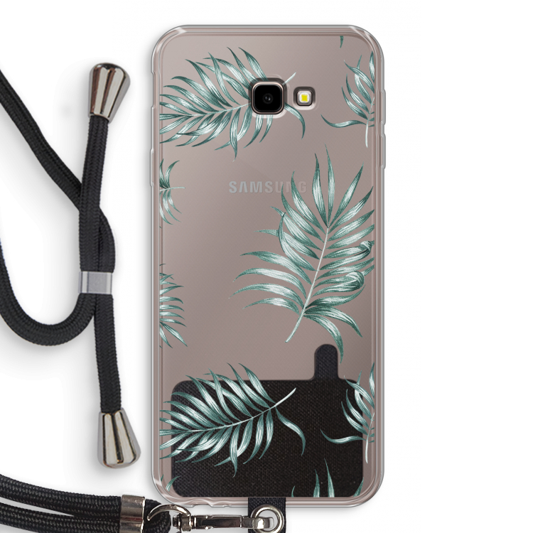 Simple leaves: Samsung Galaxy J4 Plus Transparant Hoesje met koord