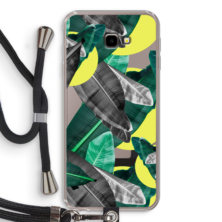Fantasie jungle: Samsung Galaxy J4 Plus Transparant Hoesje met koord
