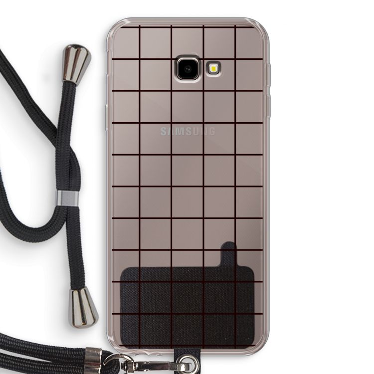 Rooster: Samsung Galaxy J4 Plus Transparant Hoesje met koord