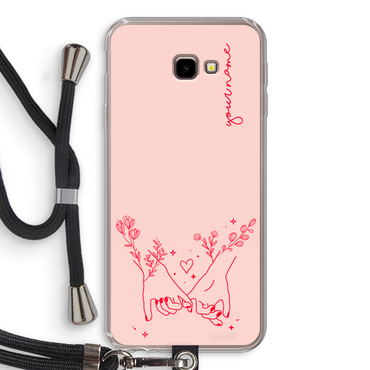 Best Friends: Samsung Galaxy J4 Plus Transparant Hoesje met koord
