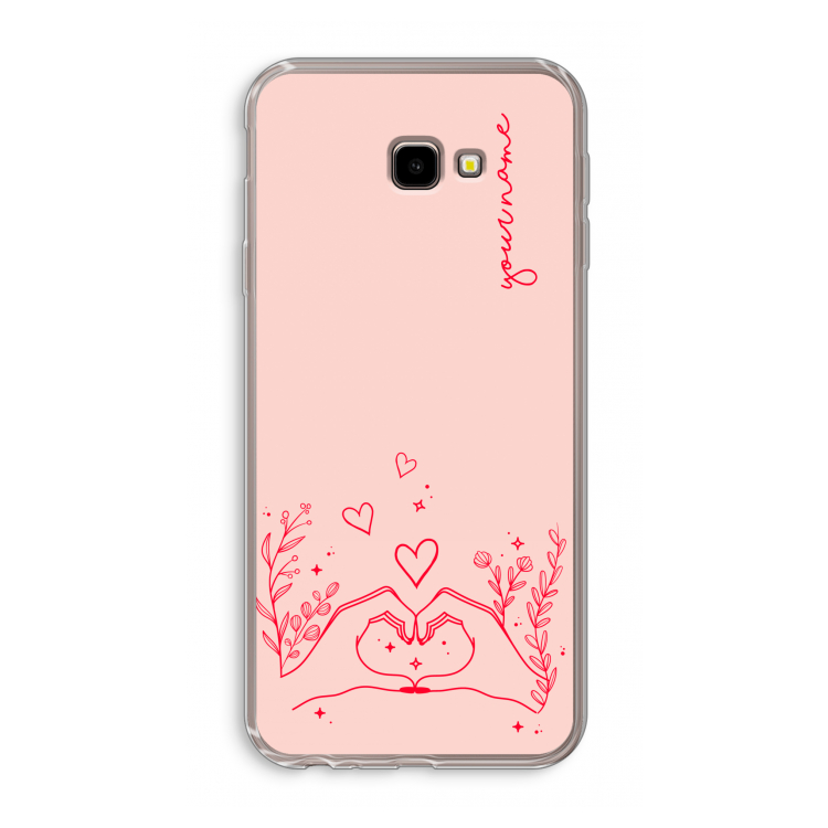Love is in the air: Samsung Galaxy J4 Plus Transparant Hoesje
