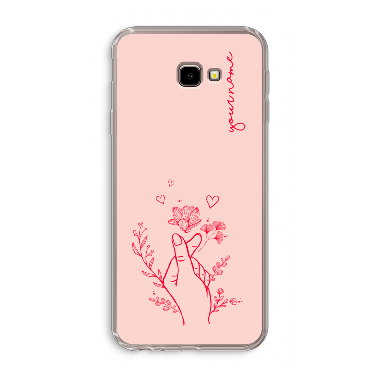Giving Flowers: Samsung Galaxy J4 Plus Transparant Hoesje