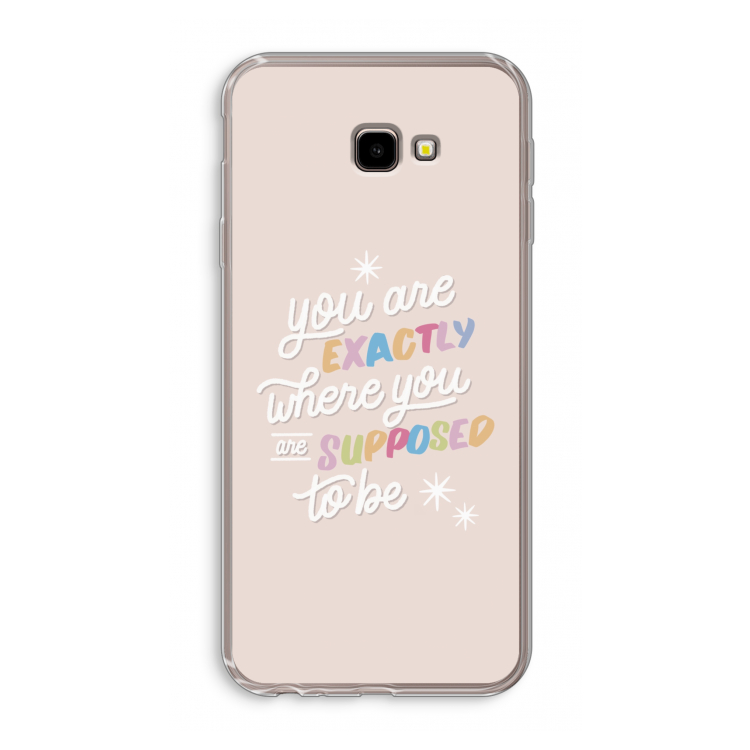 Right Place: Samsung Galaxy J4 Plus Transparant Hoesje