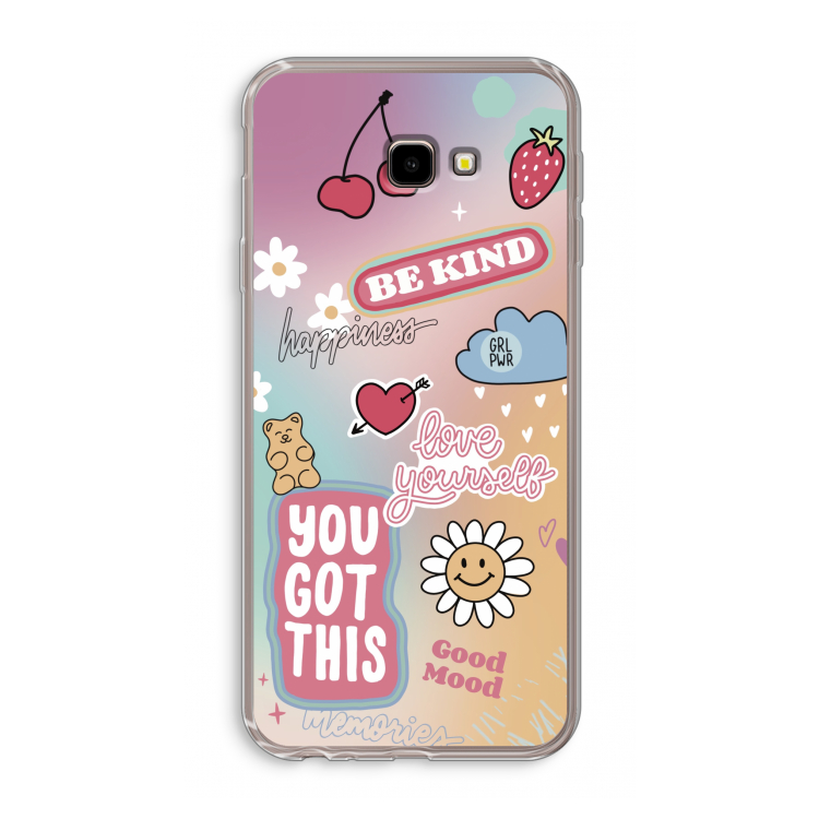 Positivity: Samsung Galaxy J4 Plus Transparant Hoesje
