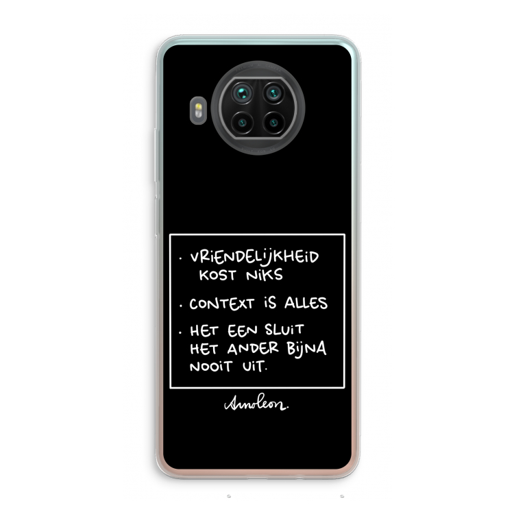 Mijn Motto's: Xiaomi Mi 10T Lite 5G Transparant Hoesje