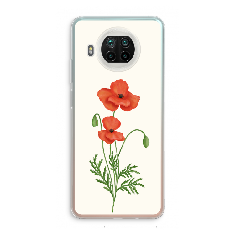 Red poppy: Xiaomi Mi 10T Lite 5G Transparant Hoesje