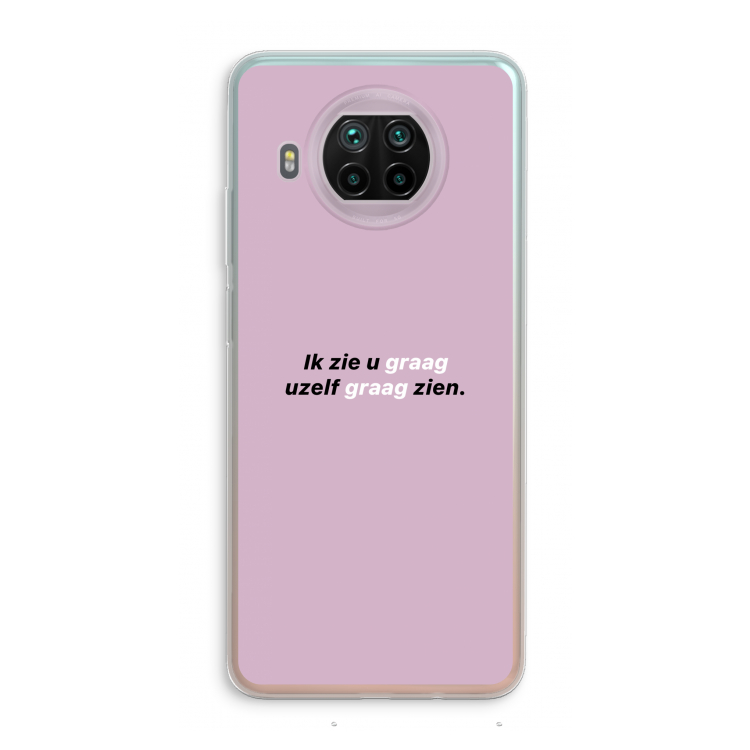 uzelf graag zien: Xiaomi Mi 10T Lite 5G Transparant Hoesje