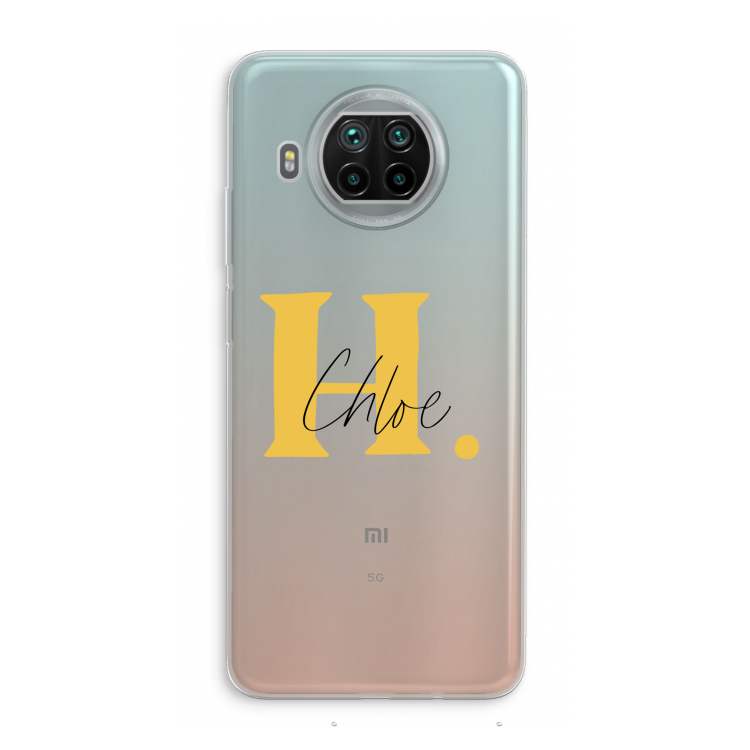 Amber Script: Xiaomi Mi 10T Lite 5G Transparant Hoesje