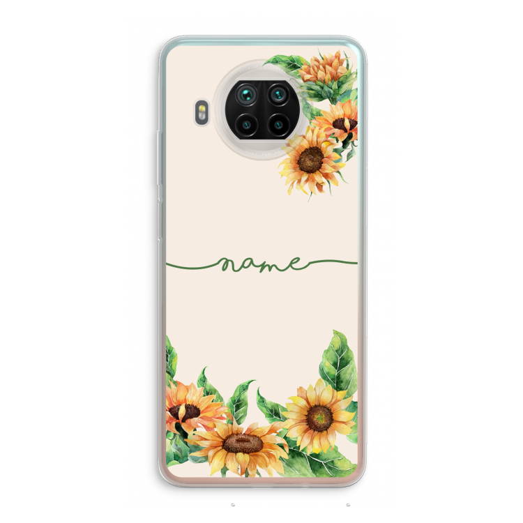 Zonnebloemen: Xiaomi Mi 10T Lite 5G Transparant Hoesje