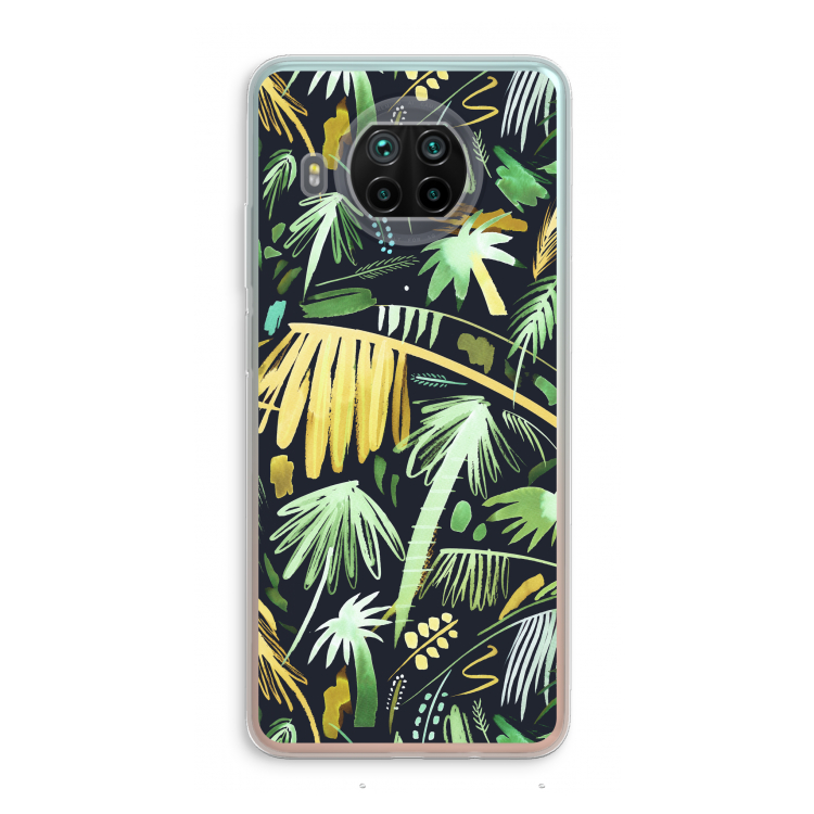 Tropical Palms Dark: Xiaomi Mi 10T Lite 5G Transparant Hoesje
