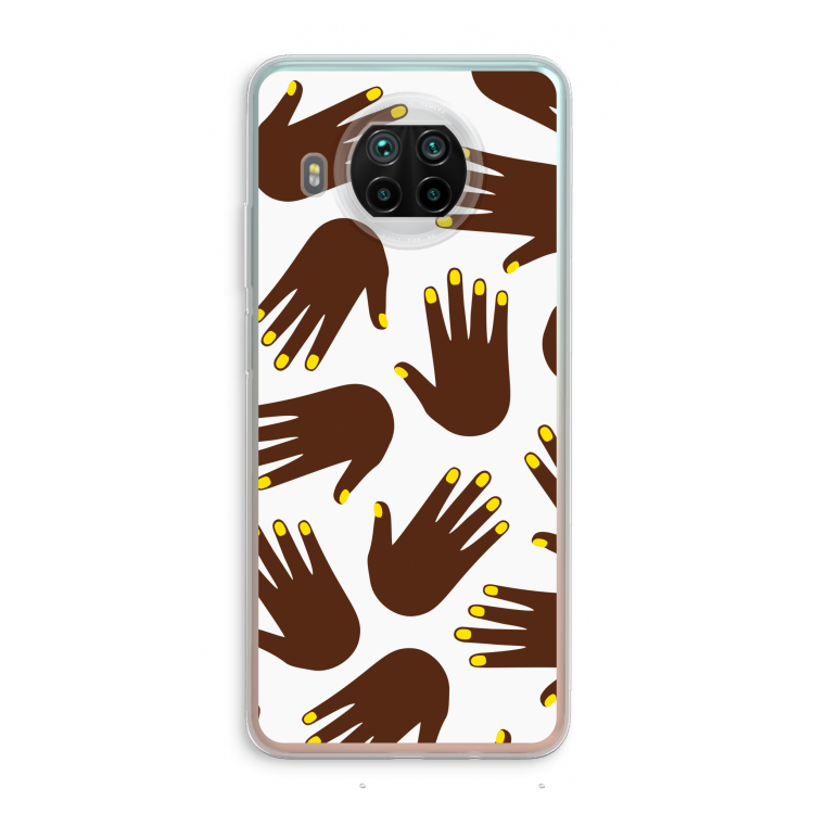 Hands dark: Xiaomi Mi 10T Lite 5G Transparant Hoesje