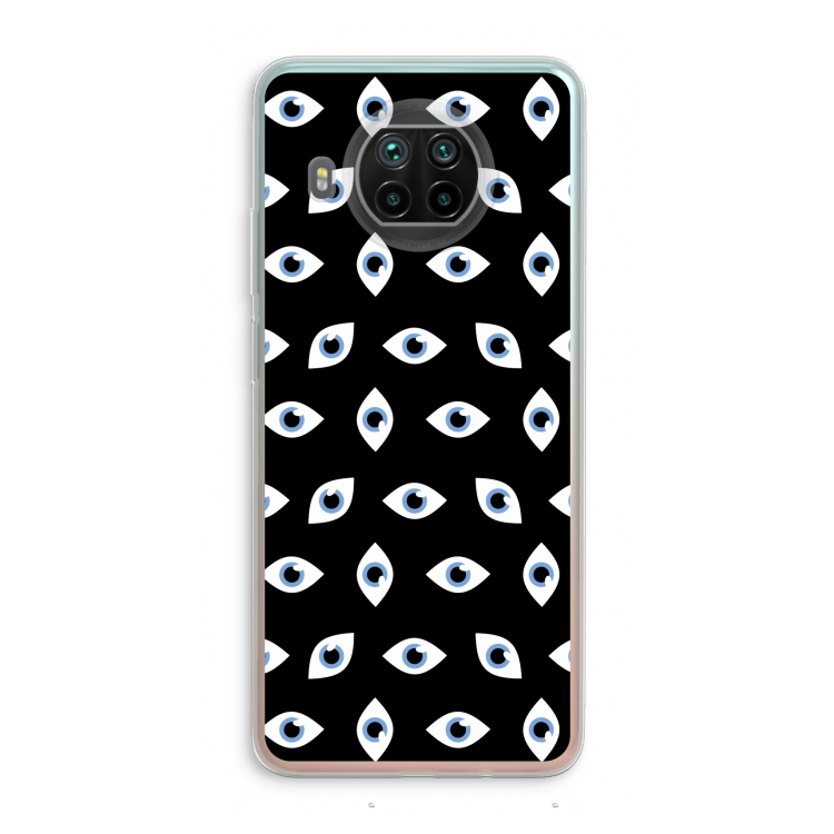 Eyes pattern: Xiaomi Mi 10T Lite 5G Transparant Hoesje