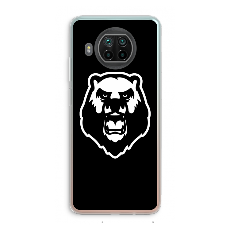 Angry Bear (black): Xiaomi Mi 10T Lite 5G Transparant Hoesje