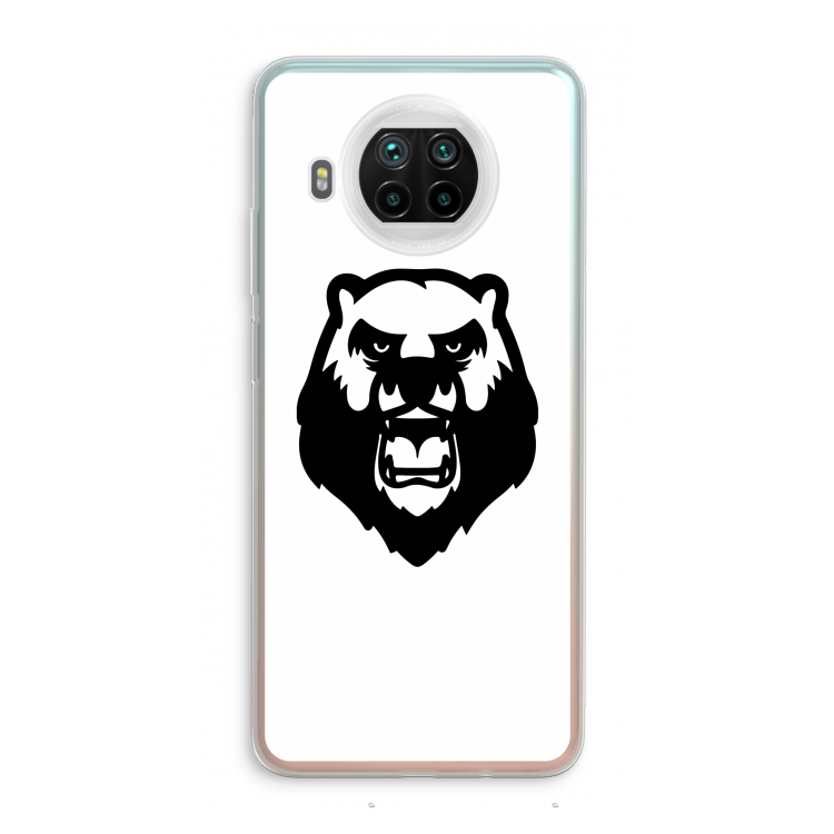 Angry Bear (white): Xiaomi Mi 10T Lite 5G Transparant Hoesje