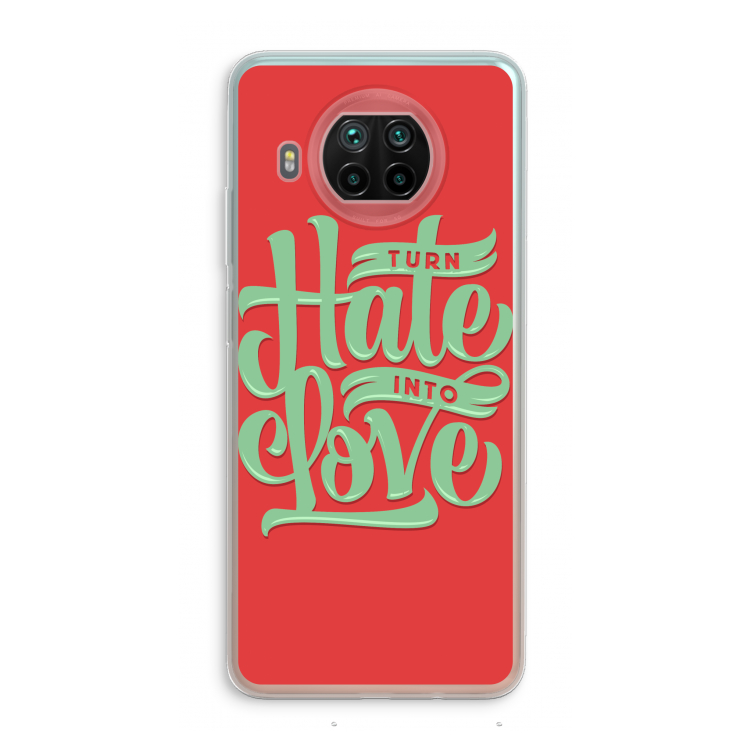 Turn hate into love: Xiaomi Mi 10T Lite 5G Transparant Hoesje