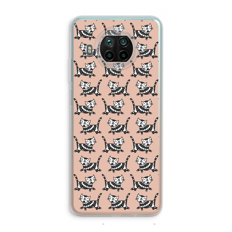 Zwarte poes: Xiaomi Mi 10T Lite 5G Transparant Hoesje