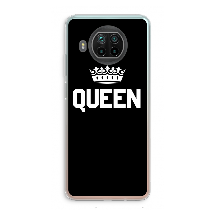 Queen zwart: Xiaomi Mi 10T Lite 5G Transparant Hoesje