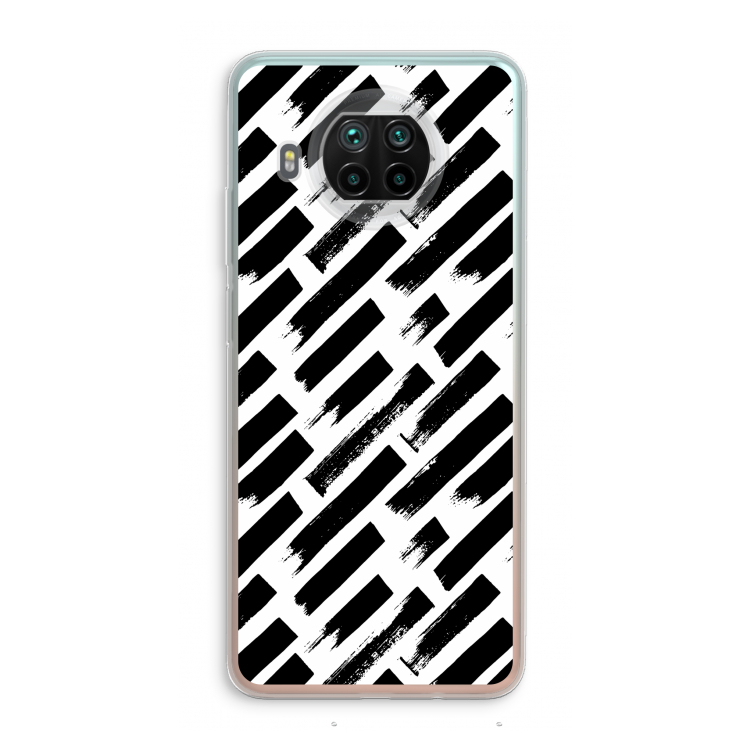 Zwarte vegen: Xiaomi Mi 10T Lite 5G Transparant Hoesje
