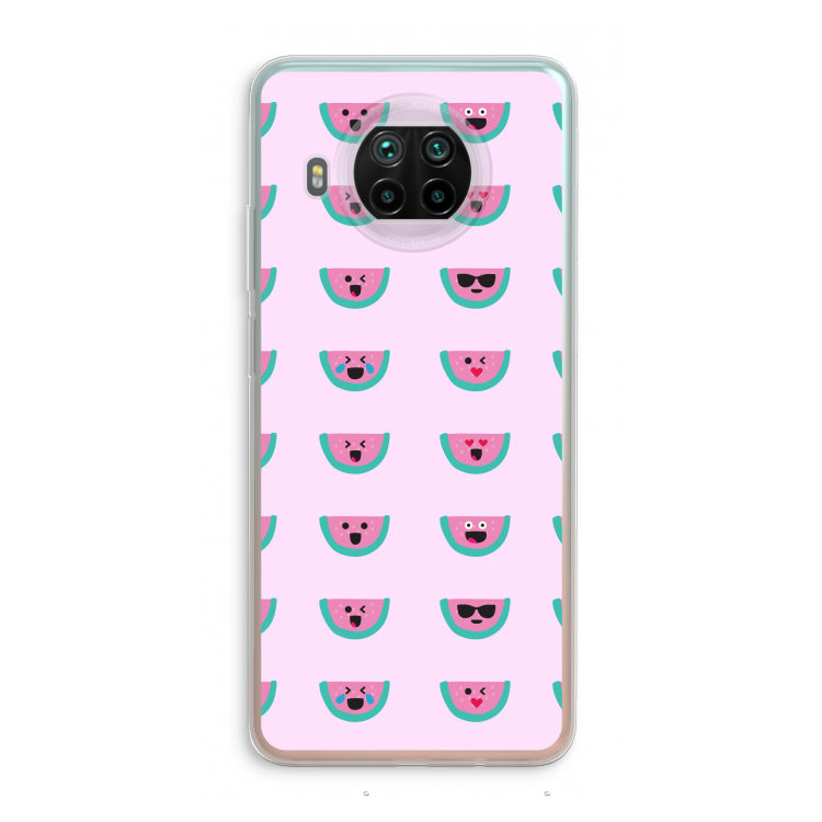 Smiley watermeloenprint: Xiaomi Mi 10T Lite 5G Transparant Hoesje