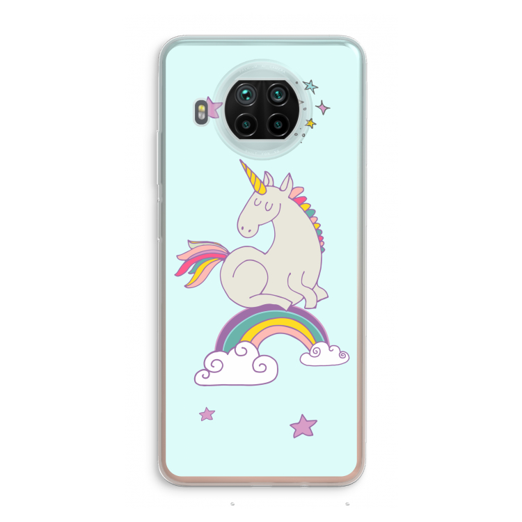 Regenboog eenhoorn: Xiaomi Mi 10T Lite 5G Transparant Hoesje