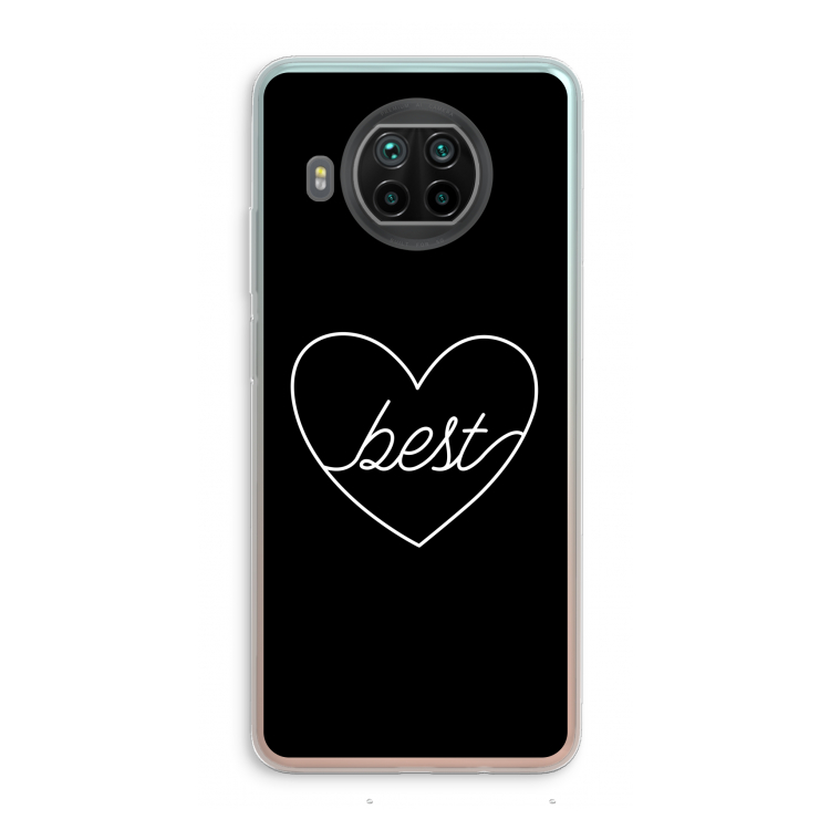 Best heart black: Xiaomi Mi 10T Lite 5G Transparant Hoesje