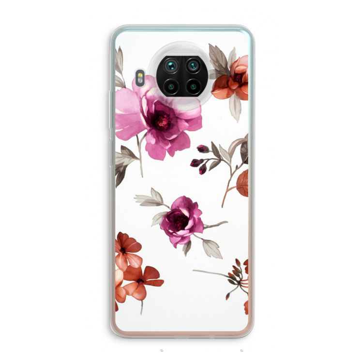 Geschilderde bloemen: Xiaomi Mi 10T Lite 5G Transparant Hoesje