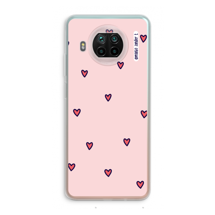 Hartjes: Xiaomi Mi 10T Lite 5G Transparant Hoesje